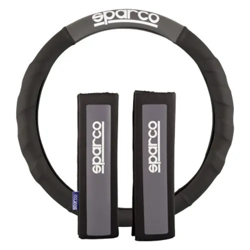 SPARCO Lenkradbezug SPC1111KGR - Sonstiges Interieur, rutschfester Lenkradbezug aus hochwertigem Polyester, ideal für besseren Grip und komfortables Fahren