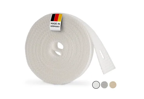 BAUHELD 6m Rollladengurt (14mm 20mm 23mm, [Made in Germany] Rolladengurt an Fenster & Türen geeignet), Gurtband für Rolladen Gurtwickler, Abdeckplatte, Abdeckung