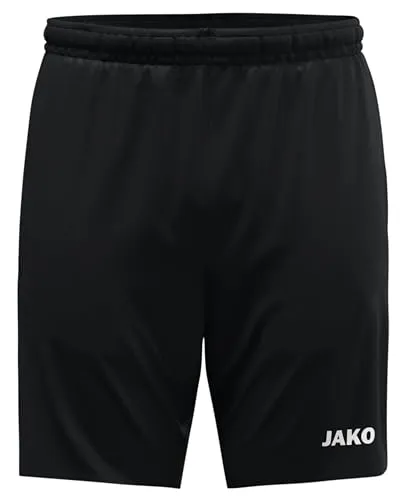JAKO Unisex Freizeitshorts Dynamic, schwarz, M - Kurze Sporthosen für Herren, ideal für aktive Tage, mit Keep Dry Funktion für besten Tragekomfort und aus 100% recyceltem Polyester hergestellt.