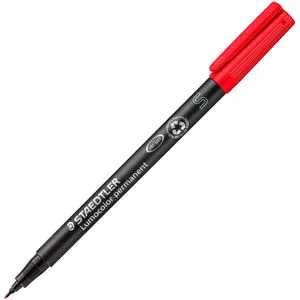 Staedtler Permanentmarker Lumocolor 313-2, Strichbreite 0,4 mm, rot