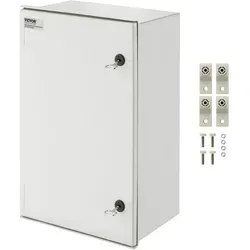 VEVOR NEMA-Stahlgehäuse 60 x 40 x 23 cm - Wasserdichter NEMA 4X Anschlusskasten, IP66-schutz, ideal für Innen- und Außenanwendungen, robust und korrosionsbeständig.