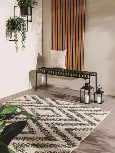 benuta Outdoorteppich Cleo, rechteckig, 5 mm Höhe - Stylischer Outdoorteppich im Ethno-Style, ideal für Terrasse und Innenräume. Pflegeleicht und vielseitig einsetzbar, sorgt er für Gemütlichkeit in jedem Raum.