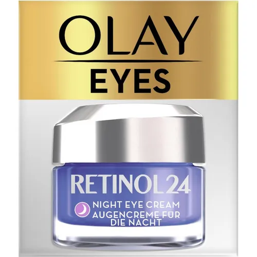 Olay Retinol24 Nacht Augencreme 15ml - Tagespflege für Damen mit Retinol, spendet intensive Feuchtigkeit und reduziert Schwellungen sowie Tränensäcke für einen wachen Blick.