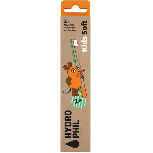 Hydrophil Bambus-Zahnbürste Kinder Maus 2 Stk.