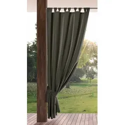 Eurofirany Garden Outdoorvorhang mit Schlaufen, 155x260 cm in grau von Eurofirany