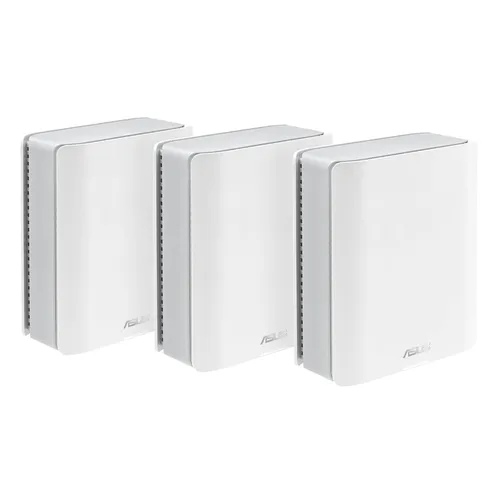 ASUS ZenWiFi BT10 Tri-Band WiFi 7 Router 3er Set - Tri-Band WLAN 7 mit 18 Gbit/s und 780 m² Abdeckung. Intelligentes AiMesh für nahtloses Streaming und fortschrittliche Sicherheit mit AiProtection Pro.