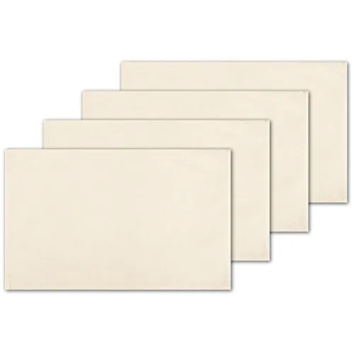 Bestlivings 4er Set Tischsets Platzset Tischuntersetzer Platzdeckchen Tischdeko Tischmatte Essensunterlage Maße 30x45 cm, Farbe: beige - Creme