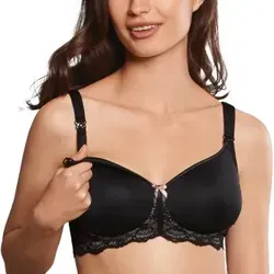 Anita Still-BH 5086 in Schwarz, Größe 75G - Schwangerschafts- & Still-BHs, komfortabler Still-BH mit Schalen für optimale Unterstützung und einfaches Stillen.