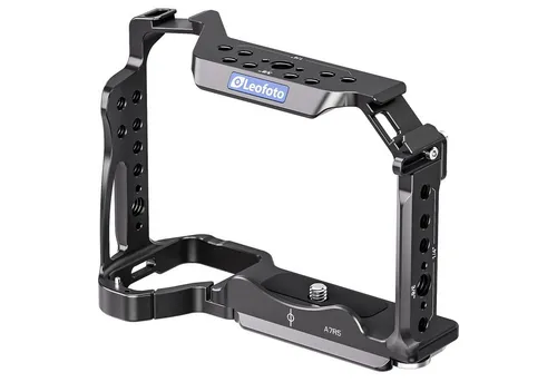 Leofoto Camera Cage für Sony Alpha A7R5 - Stativ-Zubehör für Sony Alpha A7R5, aus hochwertiger 6061-T6 Aluminium-Legierung, korrosionsbeständig und extrem stabil für professionelles Filmen und Fotografieren.