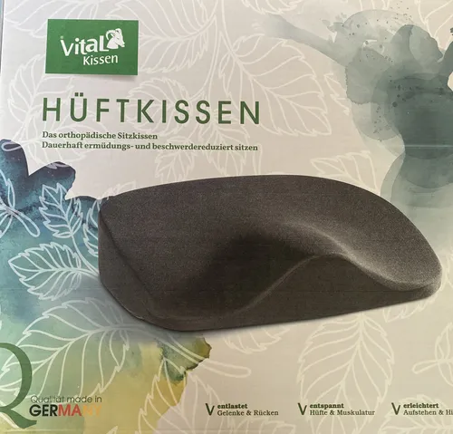 VitaL Hüftkissen | Keilkissen Sattelkissen Sitzkissen Balance Kissen | SCHWARZ - Sonstige Kategorie: Ergonomisches Hüftkissen für bequemes Sitzen und eine gesunde Haltung, ideal für lange Bürozeiten.