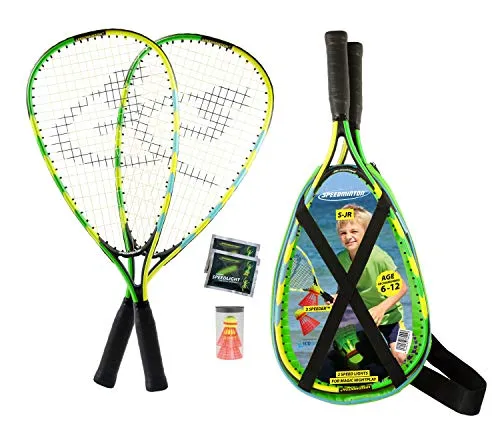 Speedminton Sport Junior Speed Badminton Set, Grün, 60 cm von Speedminton