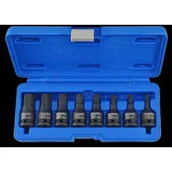 8-teiliges Schlagschrauber Nuss Set (M5-M18) - Hochwertiges Nuss Set aus Cr-Mo-Stahl für 1/2 Zoll Schlagschrauber, ideal für präzise Arbeiten. Mit 60 mm Länge für schwer zugängliche Stellen – perfekt für Werkstätten und den Heimgebrauch.