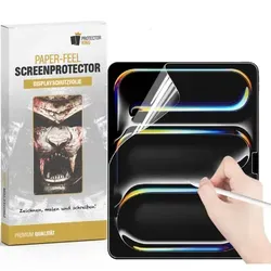 5x Paperfeel Displayschutz für iPad Pro 13 (2025) – Matt, Anti-Reflex, für kreatives Arbeiten - Schütze dein iPad Pro 13 mit dieser hochwertigen Paperfeel Displayschutzfolie. Ideal zum Schreiben, Malen und Skizzieren, bietet sie maximalen Schutz vor Kratzern und Stößen, während die matte Oberfläche Reflexionen minimiert.