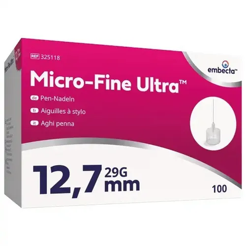 Produktbild Embecta Micro-Fine Ultra Pen-Nadeln | 100 Stk | PZN 20539965 | 29G 0,33 x 12,7mm
