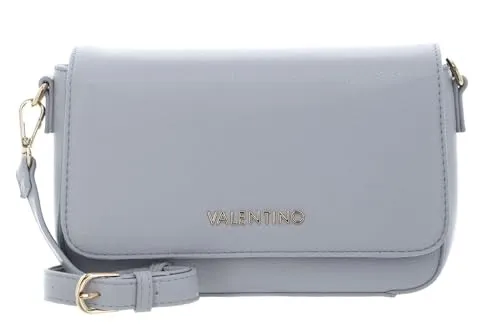 VALENTINO Special Martu Flap Bag Schultertasche - Damentaschen, stilvolle Umhängetasche in elegantem Grau mit verstellbarem Schulterriemen und praktischem Überschlagverschluss.