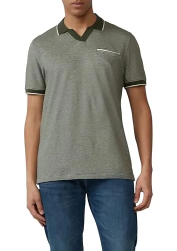 s.Oliver Poloshirt aus zweifarbigem Piqué mit Brusttasche