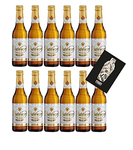 Radeberger Premium Pils 12er Set - Erfrischendes Pilsner Bier - Pilsner Bier 0,33l (4,8% Vol), ideal für gesellige Anlässe, inklusive Mixcompany Grußkarte und Pfand MEHRWEG - Genuss mit jedem Schluck!
