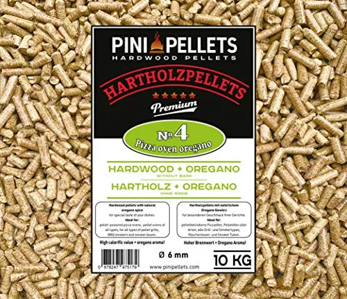 Produktbild PINI Hartholz Pellets № 4 BBQ Pizza Oven Oregano 10 Kg