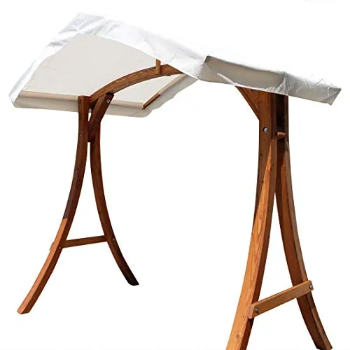 ALEOS. Holzgestell Gestell für Hollywoodschaukel Hollywoodschaukelgestell KUREDO Aruba aus Holz Lärche mit Dach für innen und außen