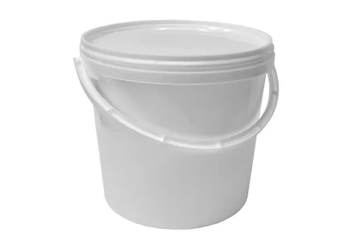 Plasteo Mülleimer 5L Weiß - Robuster Kunststoffeimer - Hochwertiger Plastikeimer aus Made in Germany. Ideal für Aufbewahrung und Transport, robust und langlebig. Mit praktischem Schnappverschlussdeckel für sicheres Verschließen. Vielseitig einsetzbar, auch für die Lagerung von Nahrungsmitteln. Perfekt für Haushalt und Garten!