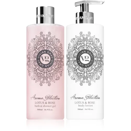Vivian Gray Aroma Selection Lotus & Rose Geschenkset 2x500 ml