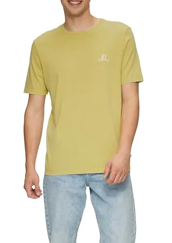 QS Gewaschenes T-Shirt mit Front- und Rückenprint