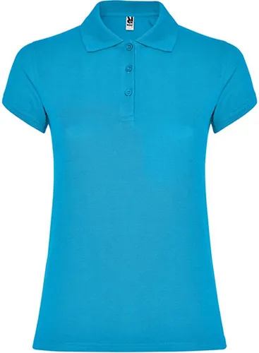 Roly PO6634 | Damen Star Woman Poloshirt, Piqué - Farbe: Turquoise 12 - Größe: XXL