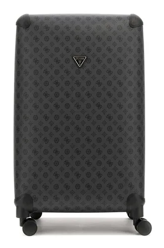 Guess Wilder 4 Rollen Trolley 77 cm – Grau mit Dehnfalte in blau von GUESS