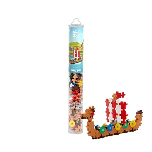 Plus-Plus 100 Tube Kreativ Bausteine Wikingerschiff