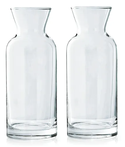 Karaffe 0,5 Liter 2er Set mit CE Eichstrich Wasser, Saft Wein, Misura Dekanter