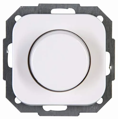 Kopp Universal-Dimmer Donau, Phasenan-und Phasenabschitt (LEDs 3-100W) und Glühlampen 10-250W, arktisweiß, 847002001