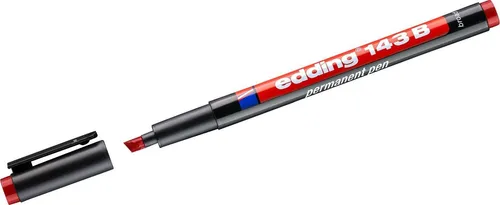 edding Folienstift Permanent Pen edding 143 B 1-3mm rot (10 Stück)