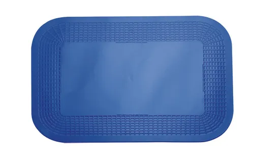 Dycem Antirutsch-Unterlage 35 x 25 cm - Blau - Halte- & Greifhilfen, beidseitig rutschfest und geruchslos, ideal für sicheres Arbeiten und Stabilität im Alltag.