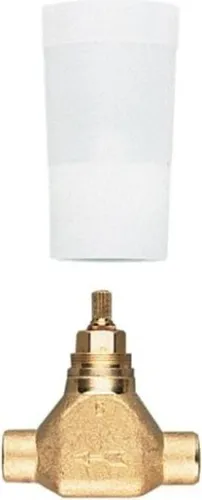 Grohe UP-Ventil-Unterteil 22 mm mit Lötanschluss - Bad- & Duscharmaturen, hochwertiges DR-Messing, vormontiertes Oberteil 1/2