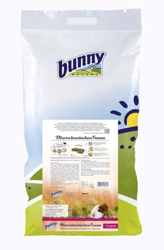 bunnyNature MeerschweinchenTraum YOUNG - 4 kg Premiumfutter für gesunde Meerschweinchen, mit stabilisiertem Vitamin C und 42 Pflanzenarten für optimale Entwicklung