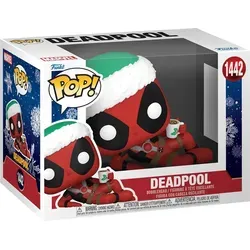 Funko Pop! Marvel: Holiday – Deadpool Sammelfigur - Hochwertige Vinylfigur von Deadpool, ca. 9,5 cm groß. Ideal für Sammler und als perfektes Geschenk für Marvel-Fans zu besonderen Anlässen.