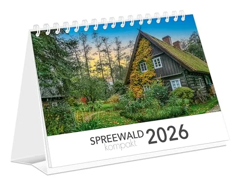 Kalender Spreewald kompakt - Peter Becker 2026 | 21 x 15 cm | weißes Kalendarium