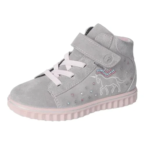 RICOSTA Mädchen Stiefel Jeannie, Klettstiefel für Kinder, wasserdicht, Graphit (450), 25 EU - Kategorietyp: Boots für Kinder, aus hochwertigem Leder mit RICOSTA-TEX für 100% Wasserdichtigkeit. Ideal für komfortables Tragen und unbeschwertes Spielen. Made in Europe garantiert Qualität und Langlebigkeit.