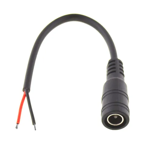 DC Adapter - Buchse auf offenes Kabelende 0,15 Meter DC Verbinder / Verlängerung