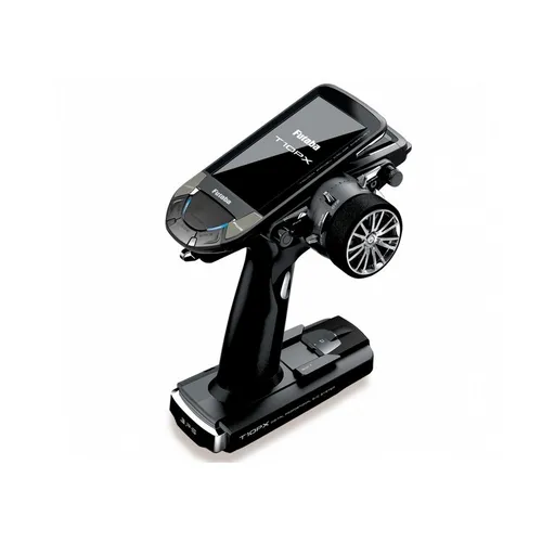 Futaba T10PX 10-Kanal Profi Car-Fernsteuerung F-4G - Sender & Empfänger, hochpräzise Steuerung für RC-Fahrzeuge im Maßstab 1:4 bis 1:28, inklusive R404SBS-E Empfänger für optimale Signalübertragung.