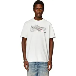 Diesel Just Kurzarm-t-shirt Weiß XL Mann Weiß XL - Weiß