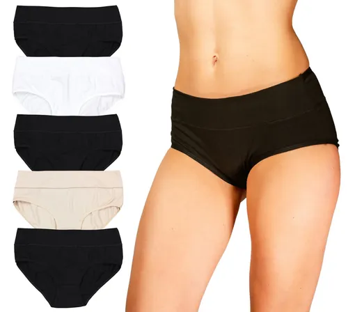 Alkato Slip Damen Slips Baumwolle Unterwäsche 5er Pack