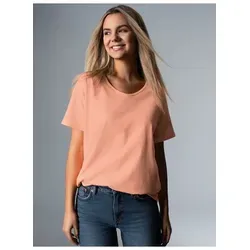 trigema Damen Oversize T-Shirt mit V-Ausschnitt von Trigema