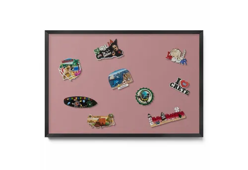 Tulup Magnettafel mit schwarzem Rahmen – Dekoratives Memoboard für Homeoffice