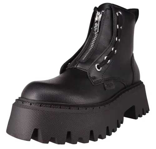 Buffalo Aspen Front ZIP Stiefel Schwarz in schwarz von Buffalo