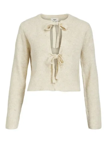 Object Female Strickjacke Kurzer Wollgemisch - Strickjacken für Damen, eleganter kurzer Cardigan aus hochwertigem Wollgemisch für einen stilvollen Look und angenehme Wärme.