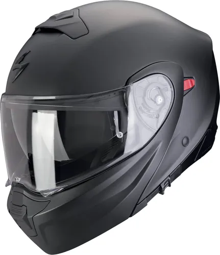Scorpion EXO-930 EVO Klapphelm - Matt-Schwarz - XXL - Motorradhelm mit abnehmbarem Kinnteil und ECE P/J Homologation für vielseitigen Einsatz. Pinlock Maxvision® für 100% beschlagfreie Sicht und Kwikwick® Innenfutter für optimalen Komfort.