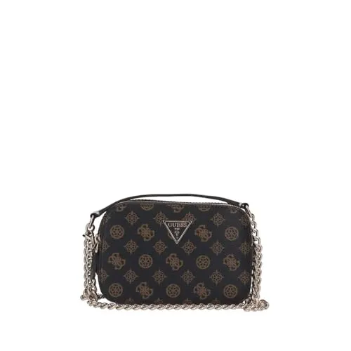 GUESS HWPT7879140 NOELLE CROSSBODY CAMERA Schultertasche - Elegante Schultertasche mit zwei separaten Fächern, ideal für einen praktischen und stilvollen Alltag.