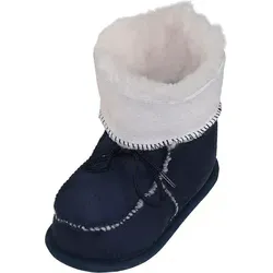 Kinderhausschuhe aus Lammfell in 4 Farben von 19-25 - Marine - 23