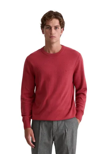 Marc O'Polo Rundhalspullover aus softem Bio-Baumwoll-Schurwoll-Mix - Vielseitiger Langarm-Pullover aus hochwertigem Bio-Baumwolle-Schurwolle-Mix. Soft und elegant, ideal für den Alltag oder das Büro. Rippbündchen sorgen für optimalen Sitz und Tragekomfort.